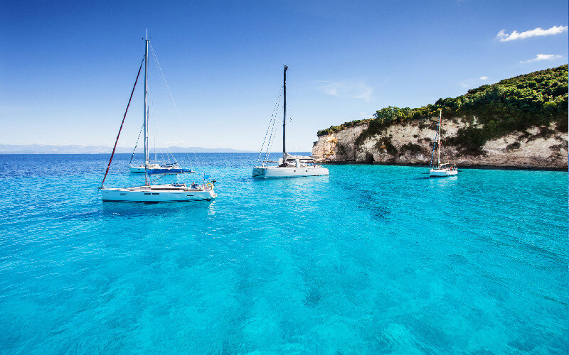 Boat rental in the Ionian sea